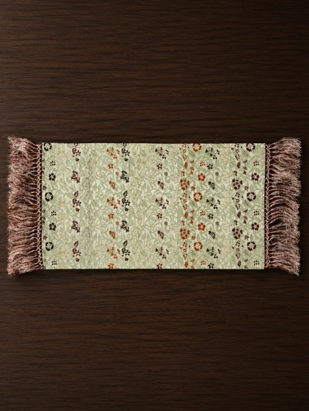 Authentic Tatsumura Kyoto Silk Brocade Table Runner | Historic Japanese Textile